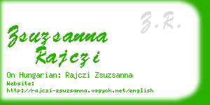 zsuzsanna rajczi business card